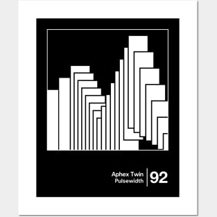 Aphex Twin - Pulsewidth / Minimalist Style Graphic Design Posters and Art